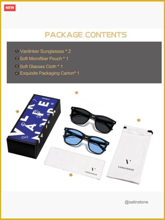 Trendy Retro Square Sunglasses UV Protection for Women Men main image 5